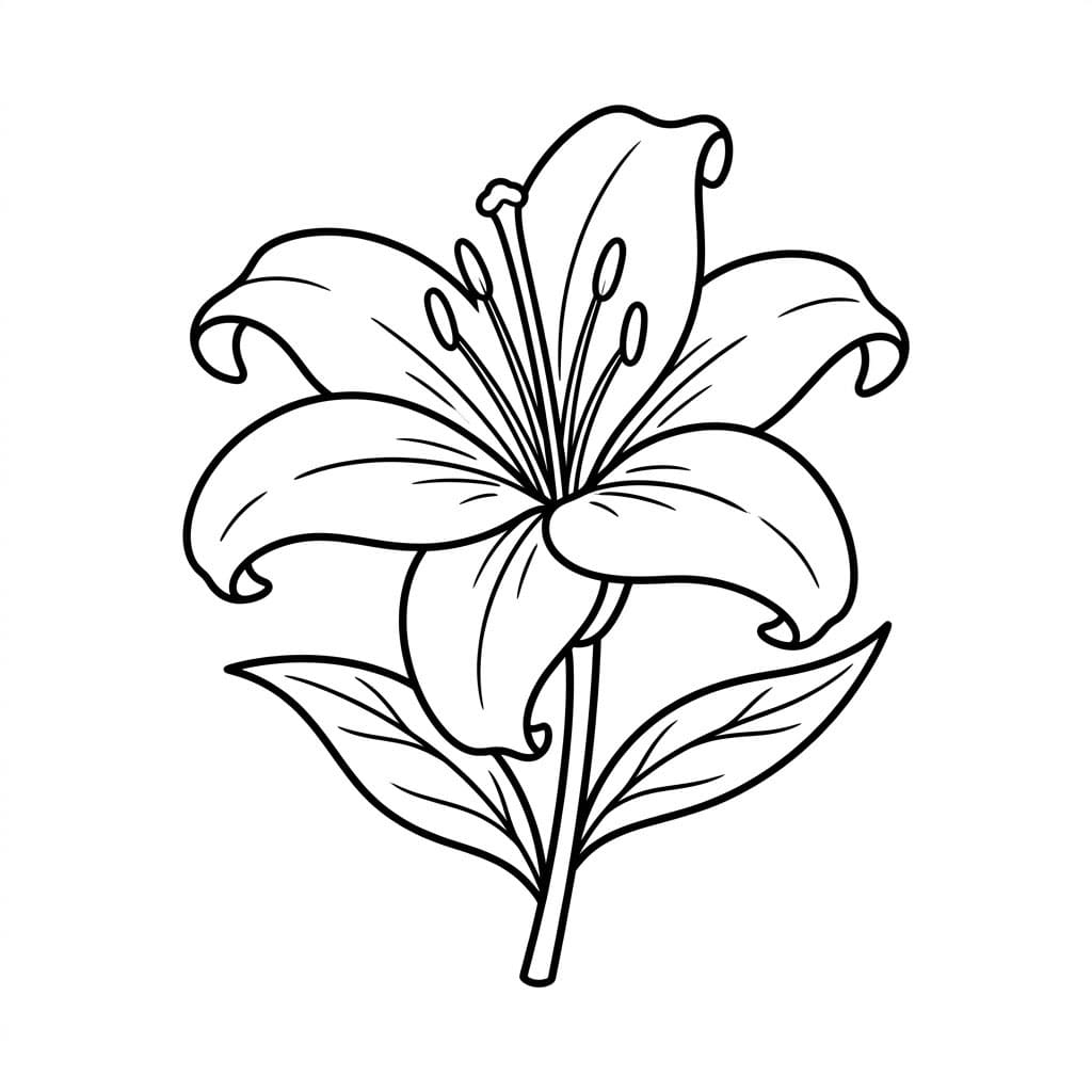 الزنبق الكبير تلوين