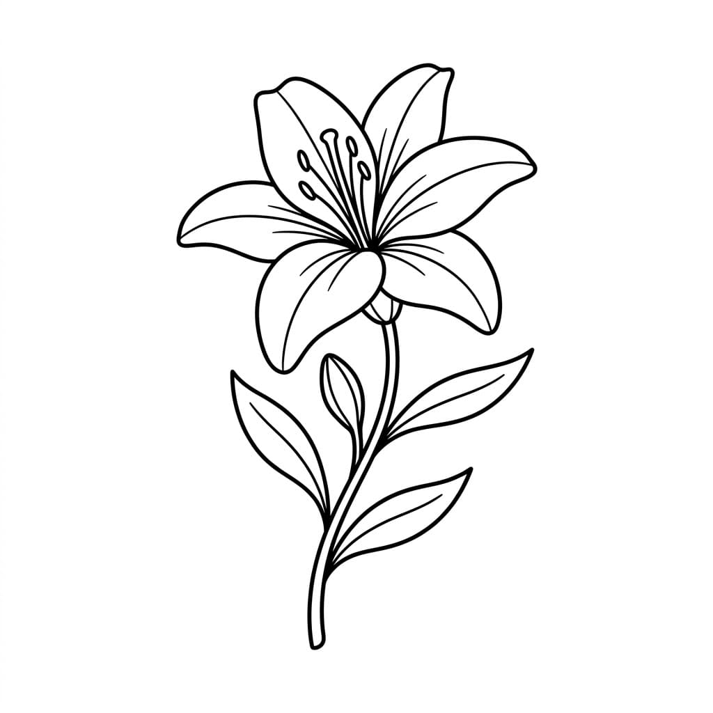 الزنبق الناعم تلوين