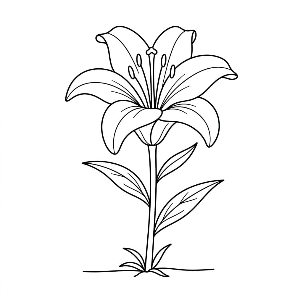 الزنبق الرشيق تلوين