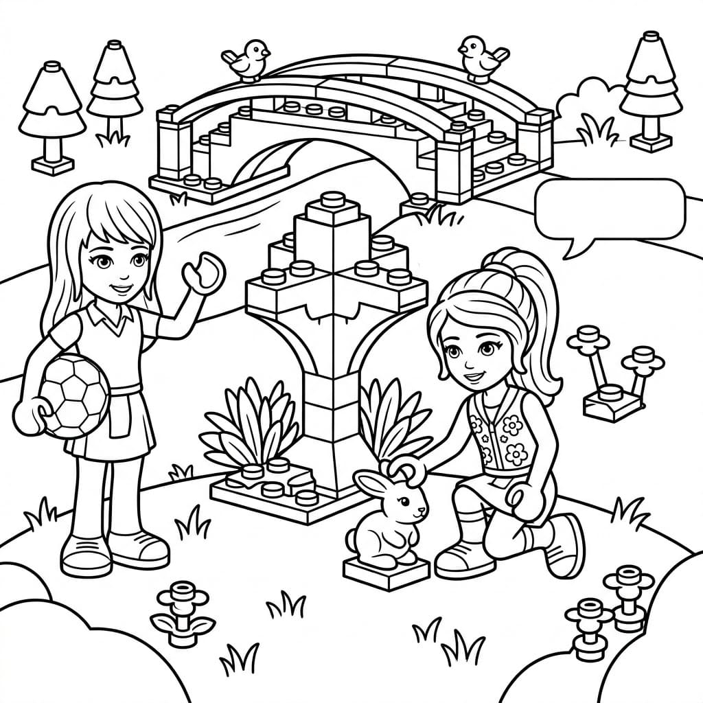 أصدقاء ليغو المرحون تلوين