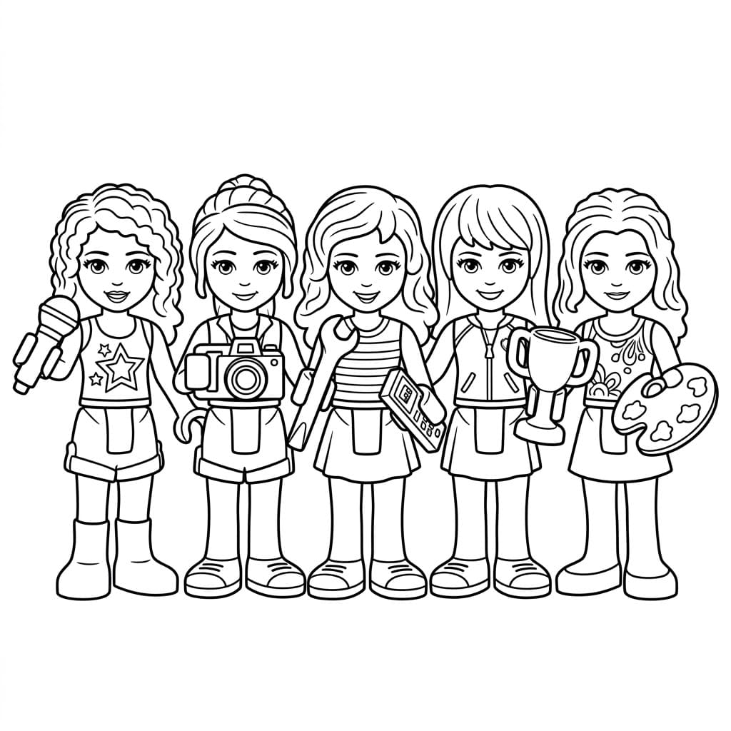 أصدقاء ليغو الصغار تلوين