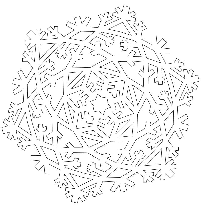 بلورات ندفة الثلج تلوين