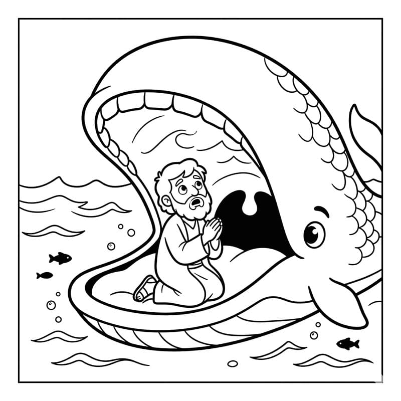 دعاء في أعماق البحر تلوين