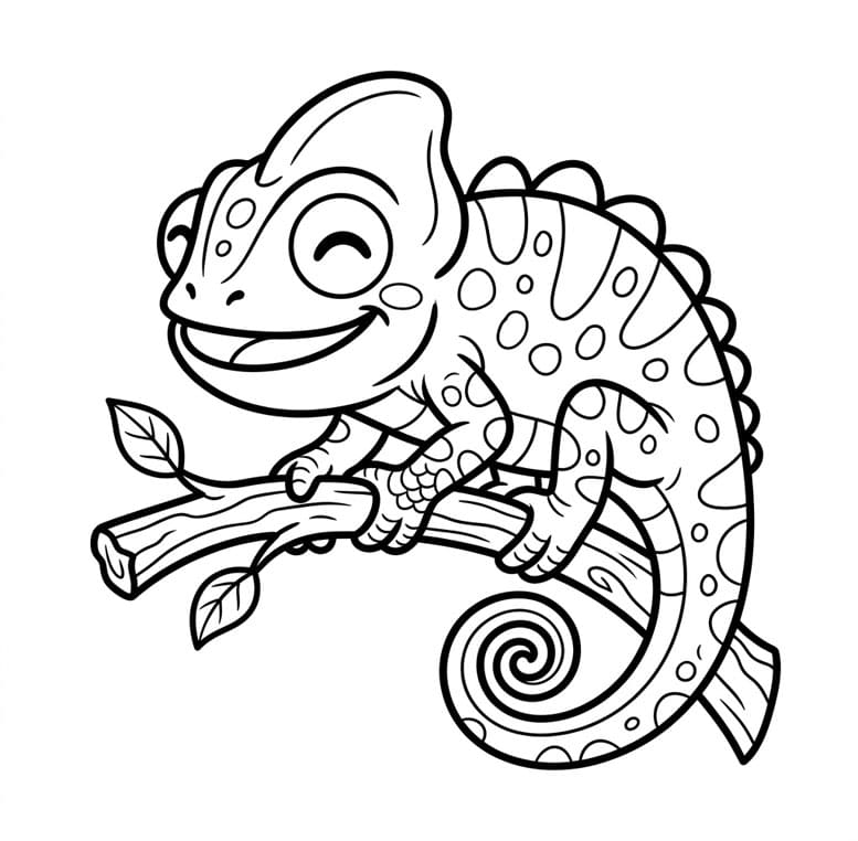 ضحكة الحرباء تلوين