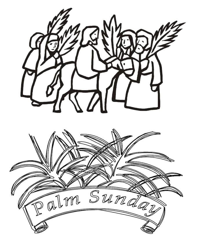 دخول مجاني للأطفال في أحد الشعانين تلوين