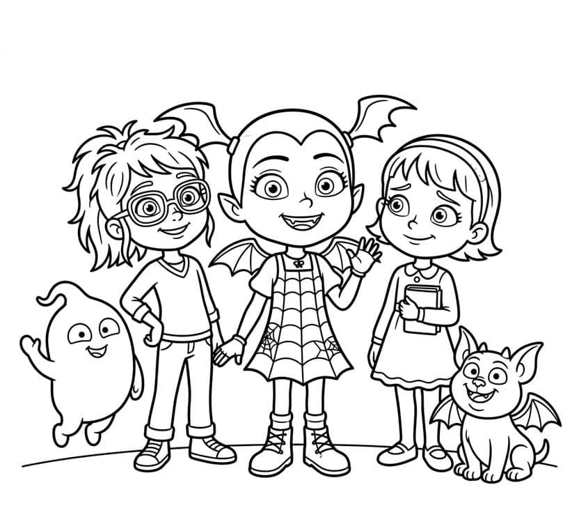 فامبيرينا وصديقتها تلوين