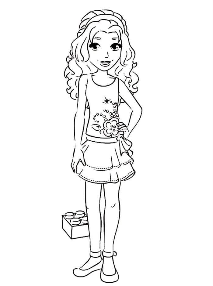 فتاة ليغو فريندز تلوين