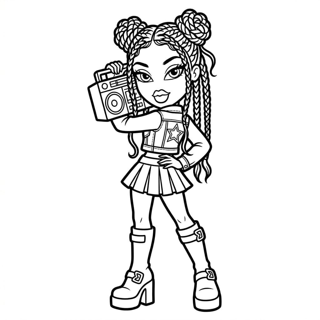 فتاة الجاذبية تلوين