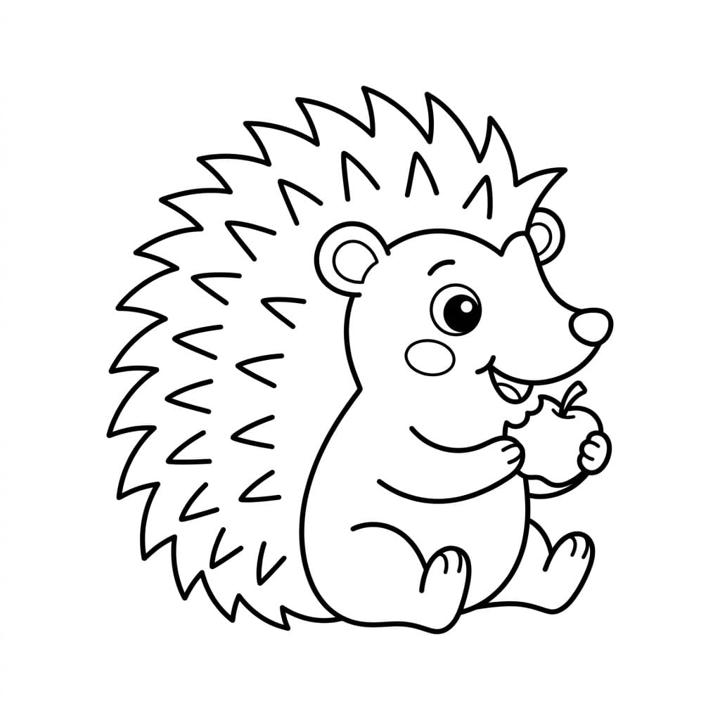 قنفذ فضولي تلوين