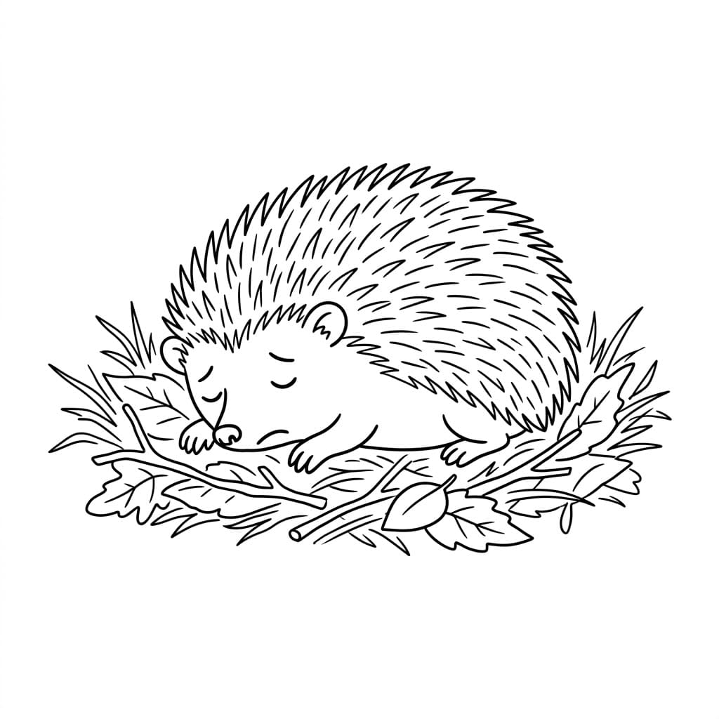 قنفذ مشاغب تلوين