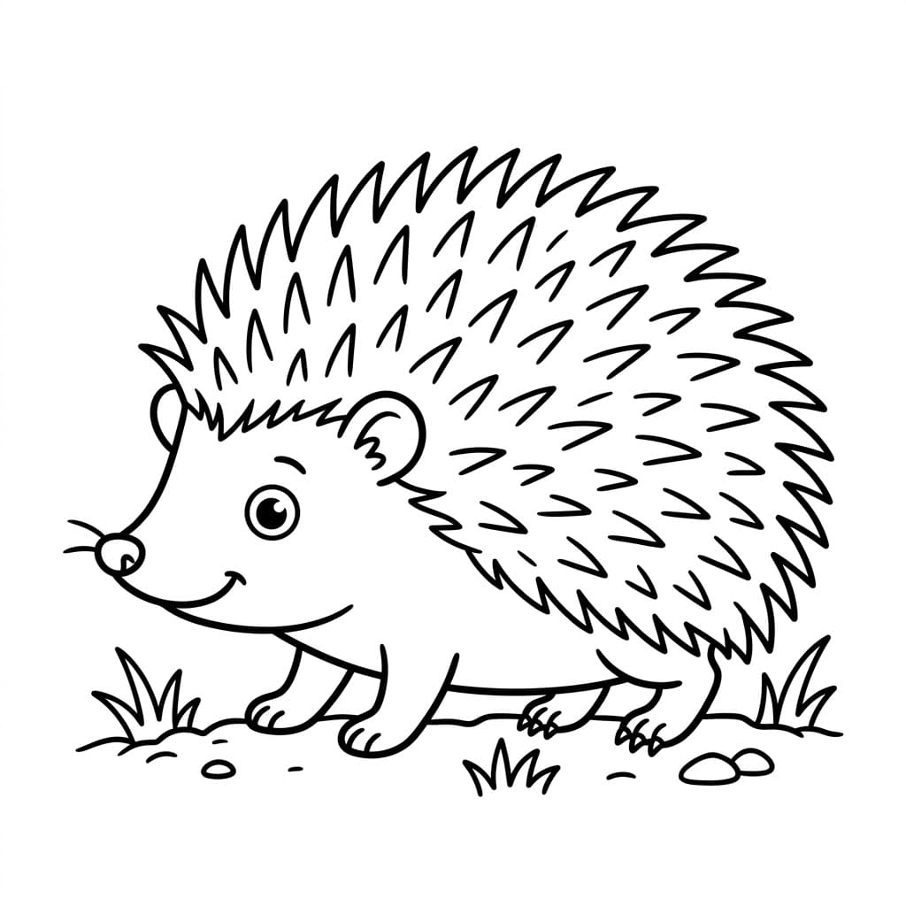 قنفذ صغير تلوين