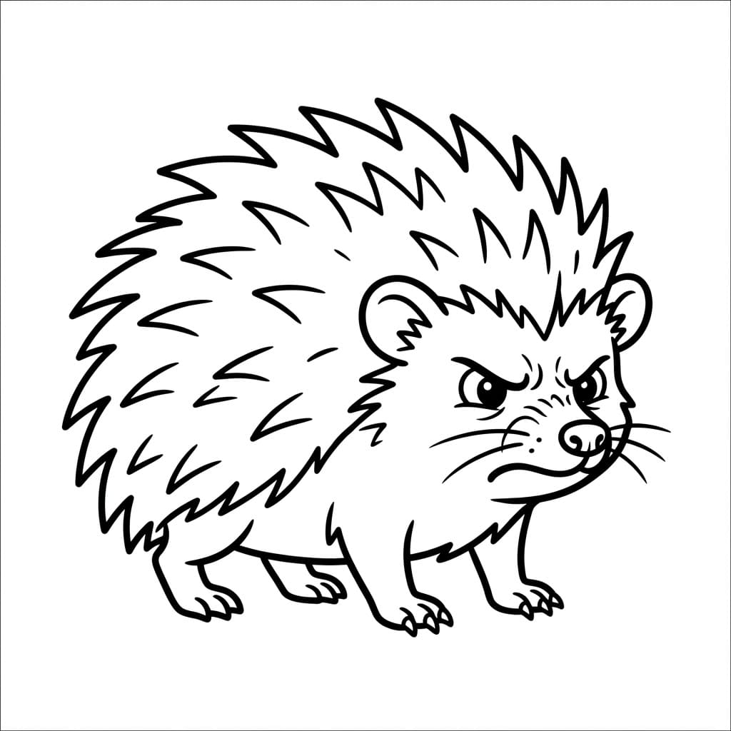 قنفذ سريع تلوين