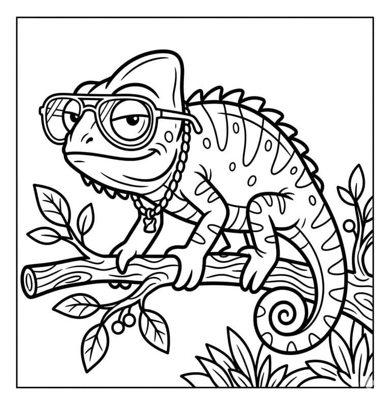 حرباء ذكية تلوين