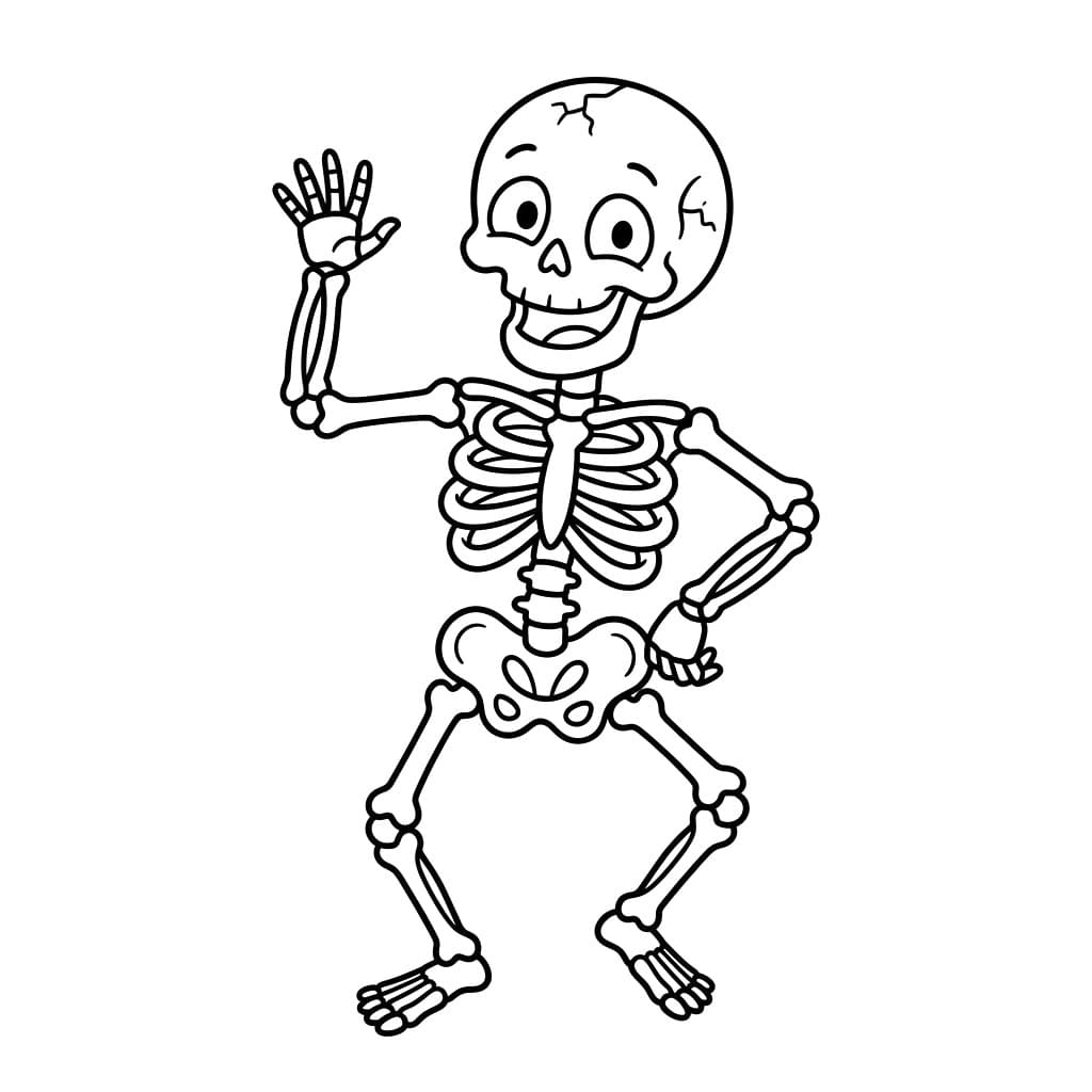 هيكل عظمي تلوين