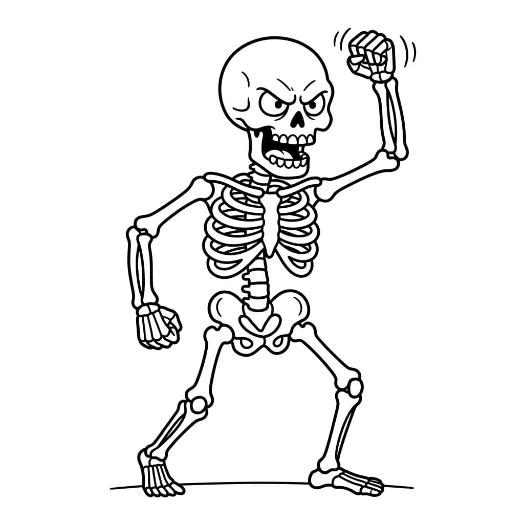 هيكل غاضب تلوين