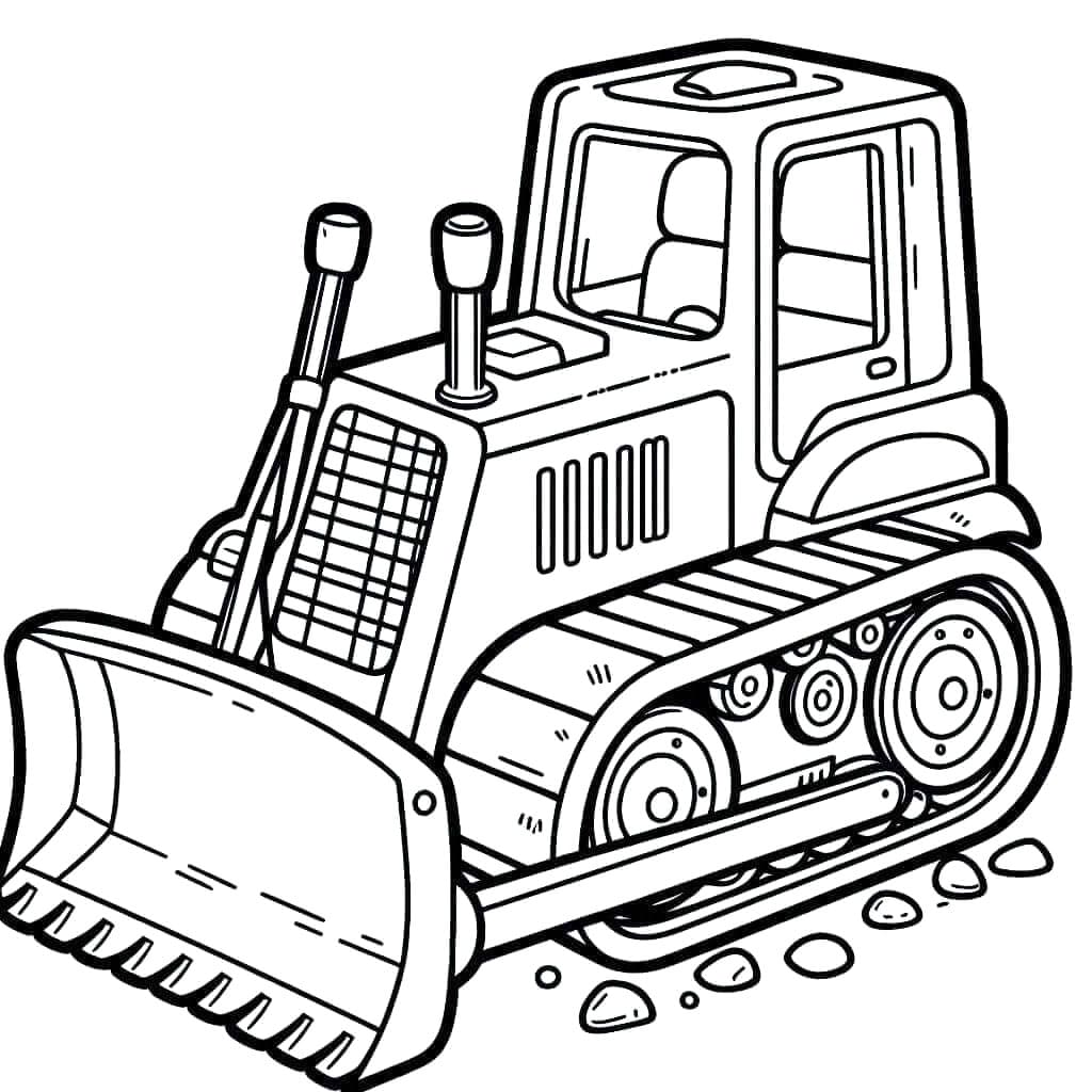 جرافة للطباعة المجانية تلوين