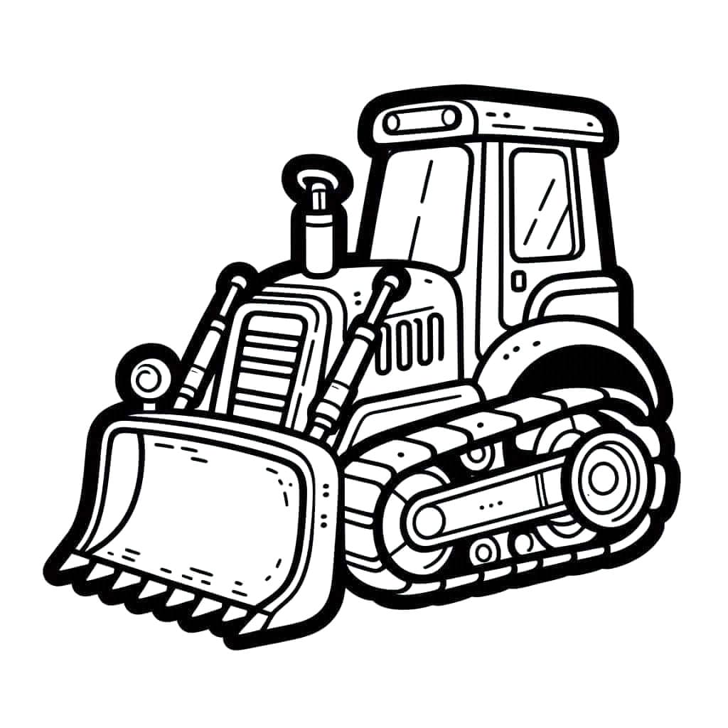 جرافة رائعة مجانية تلوين