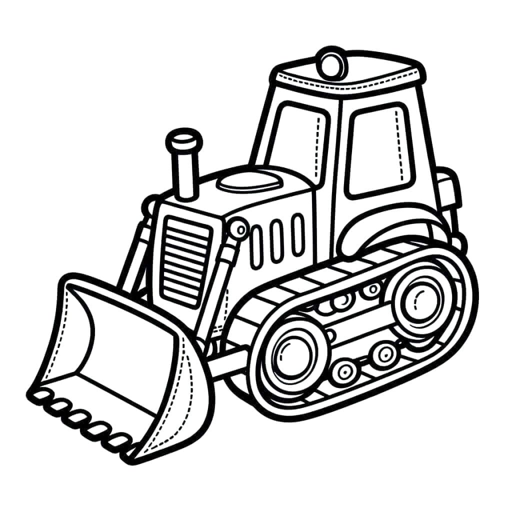 جرافة مثالية تلوين