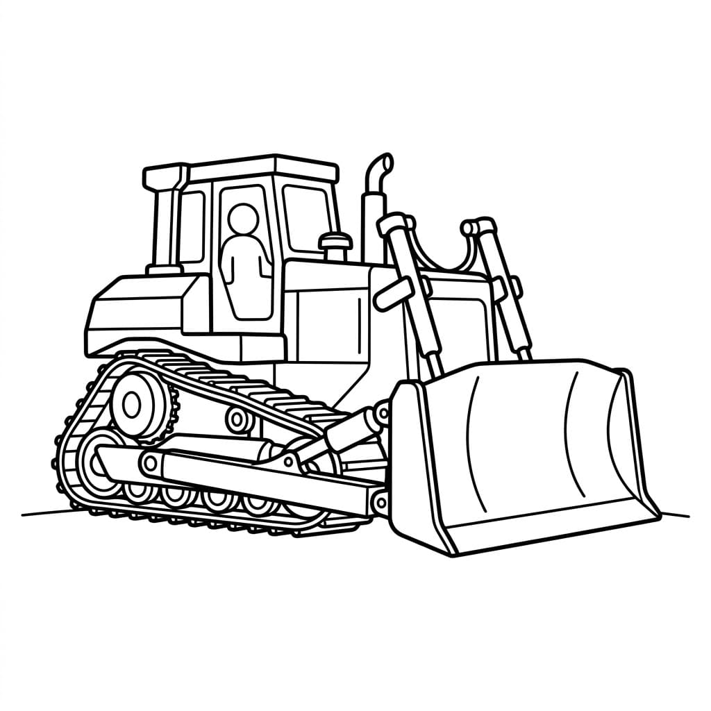 جرافة ترفع الحمولة تلوين