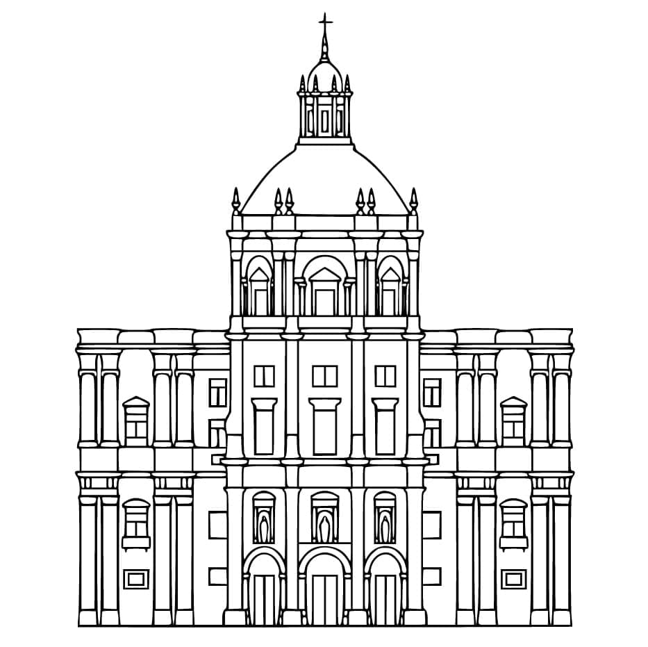 كنيسة سانتا إنغراسيا تلوين