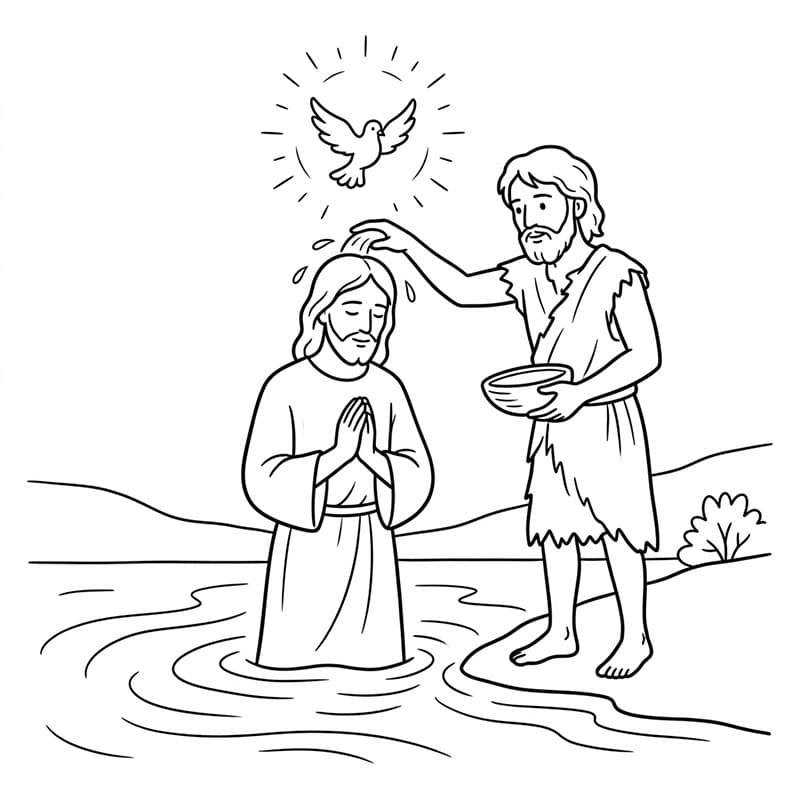 معمودية النور الملائكية تلوين