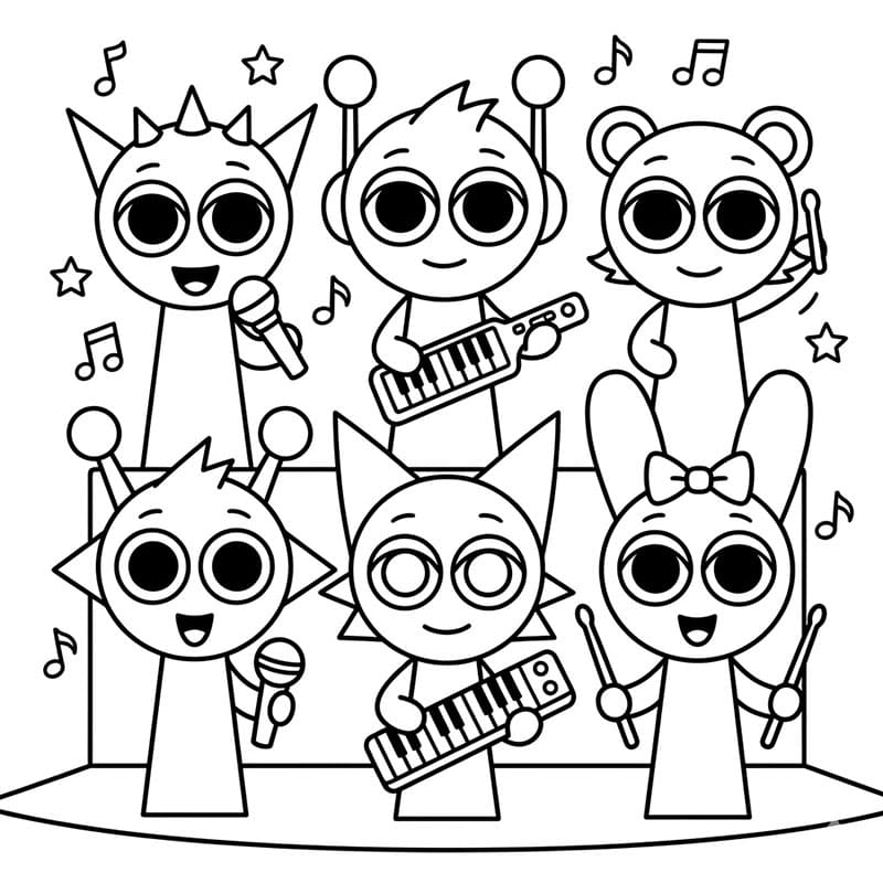 ملف قابل للطباعة من سبرونكي تلوين