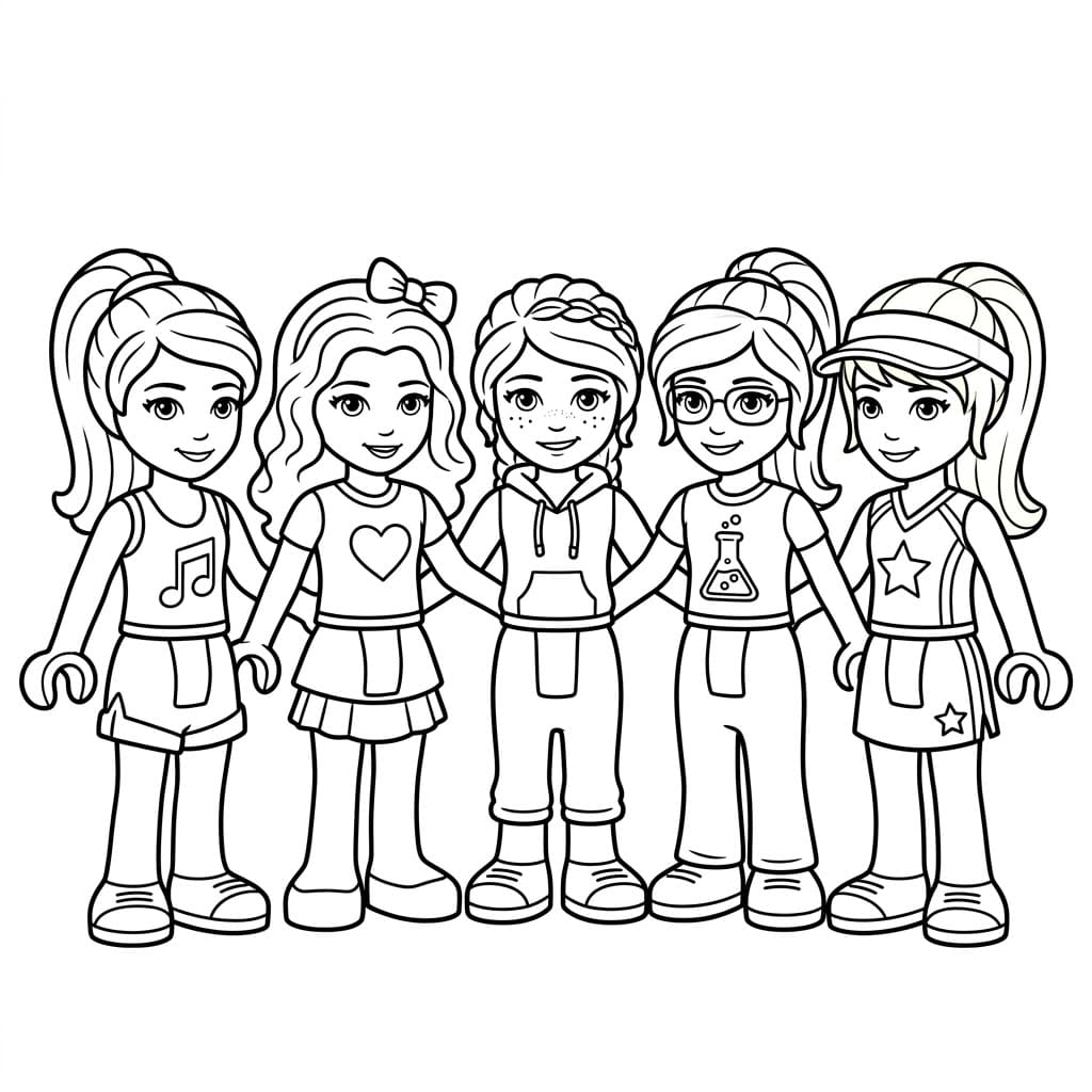 مغامرة أصدقاء ليغو تلوين