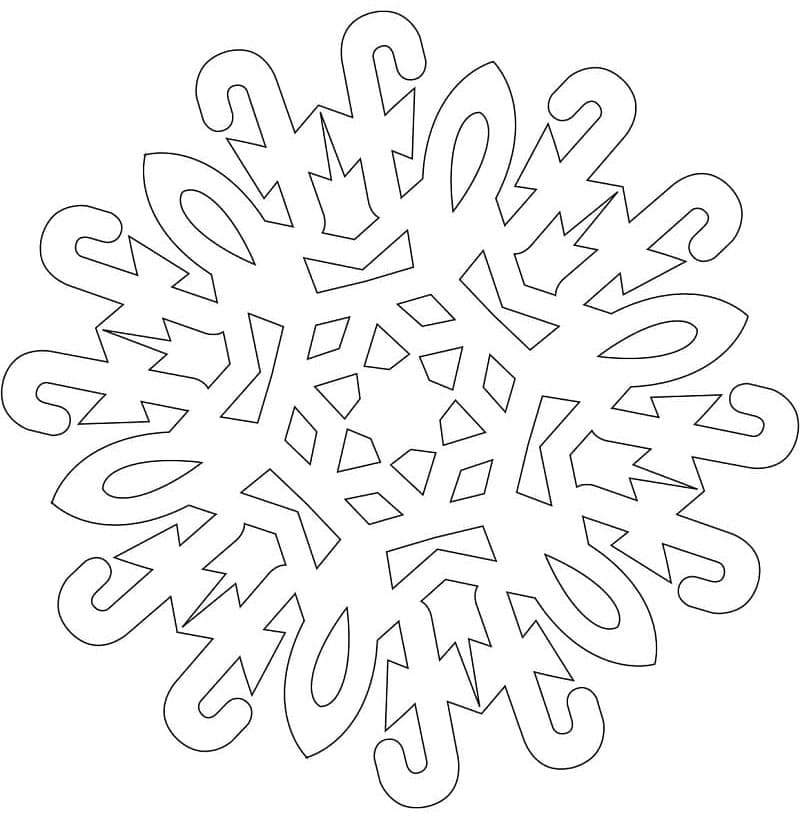 ندفة الثلج بالكراميل تلوين