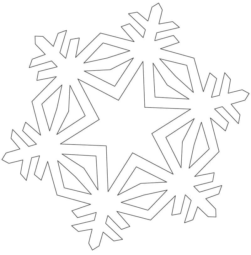 ندفة الثلج الكريستالية تلوين