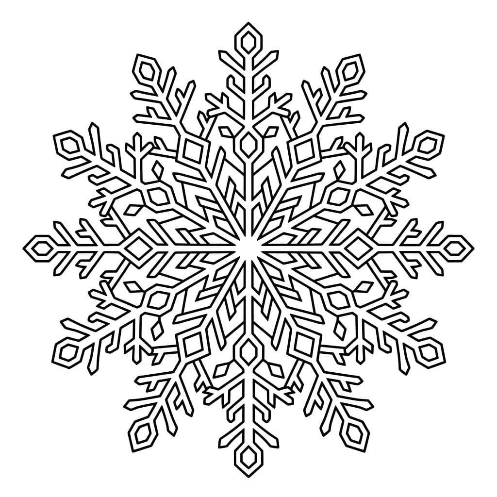 ندفة متشابكة تلوين