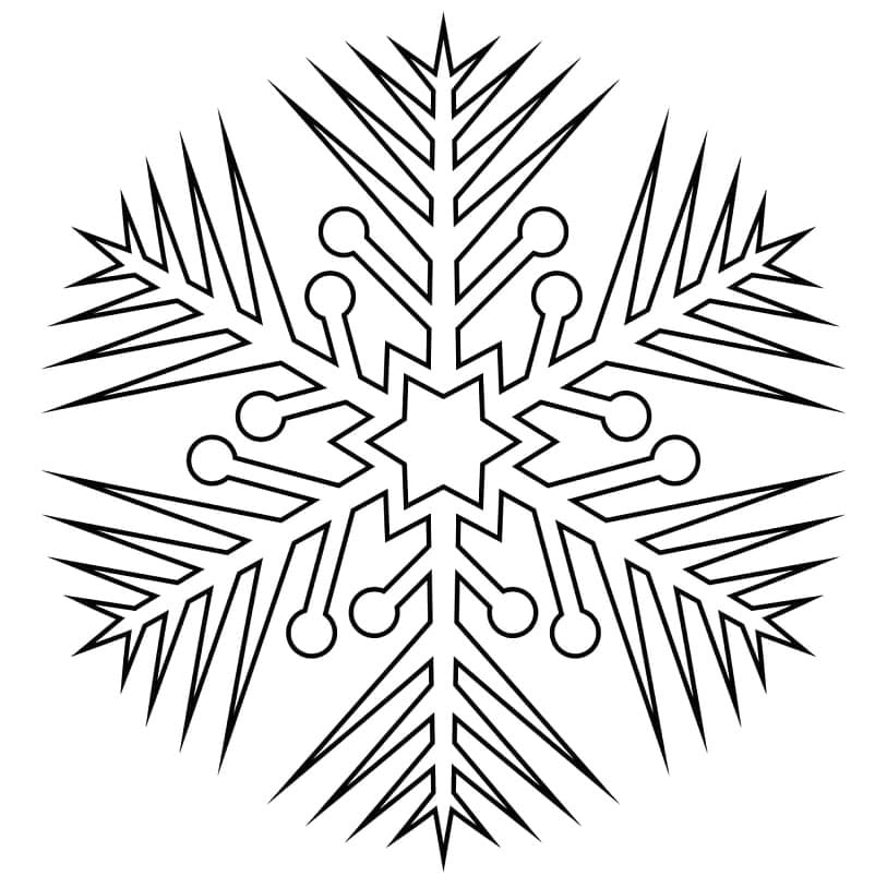 ندفة ثلج رائعة تلوين