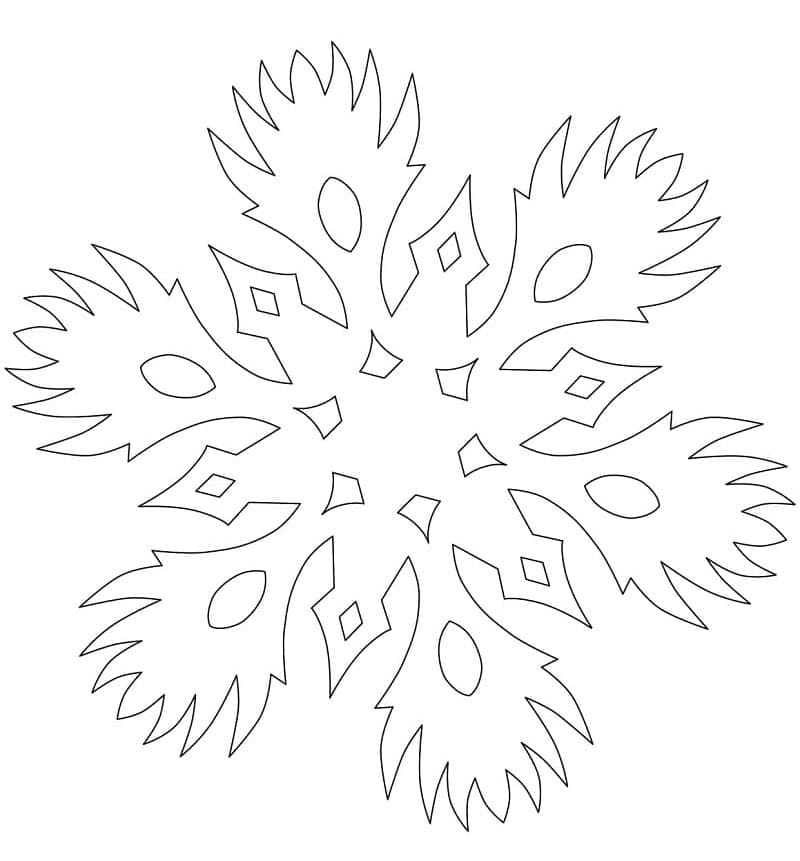 ندفة ثلج محترقة تلوين