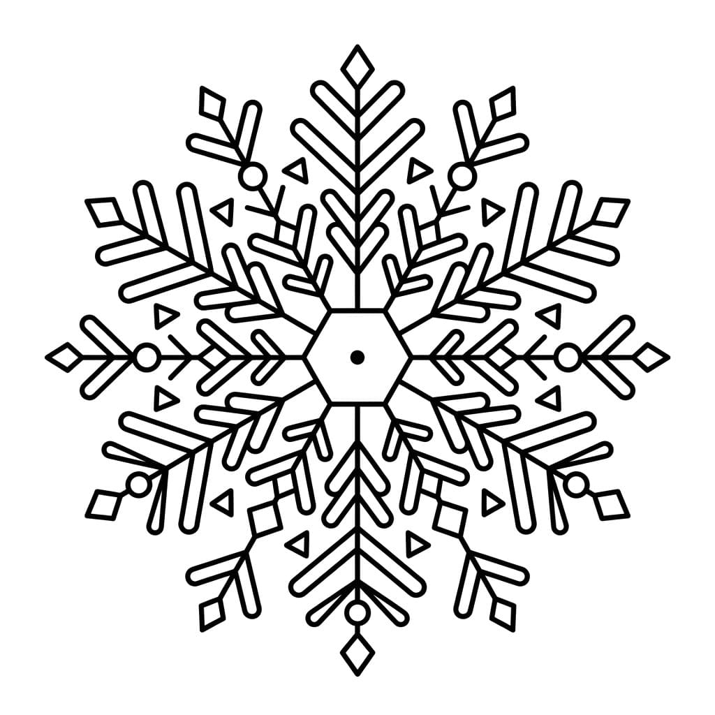 ندفة أنيقة تلوين