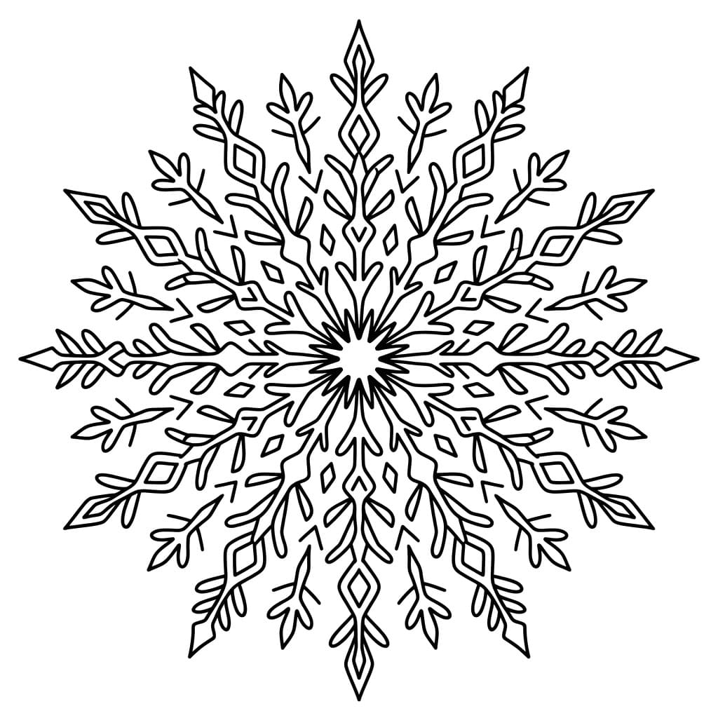 ندفة متألقة تلوين