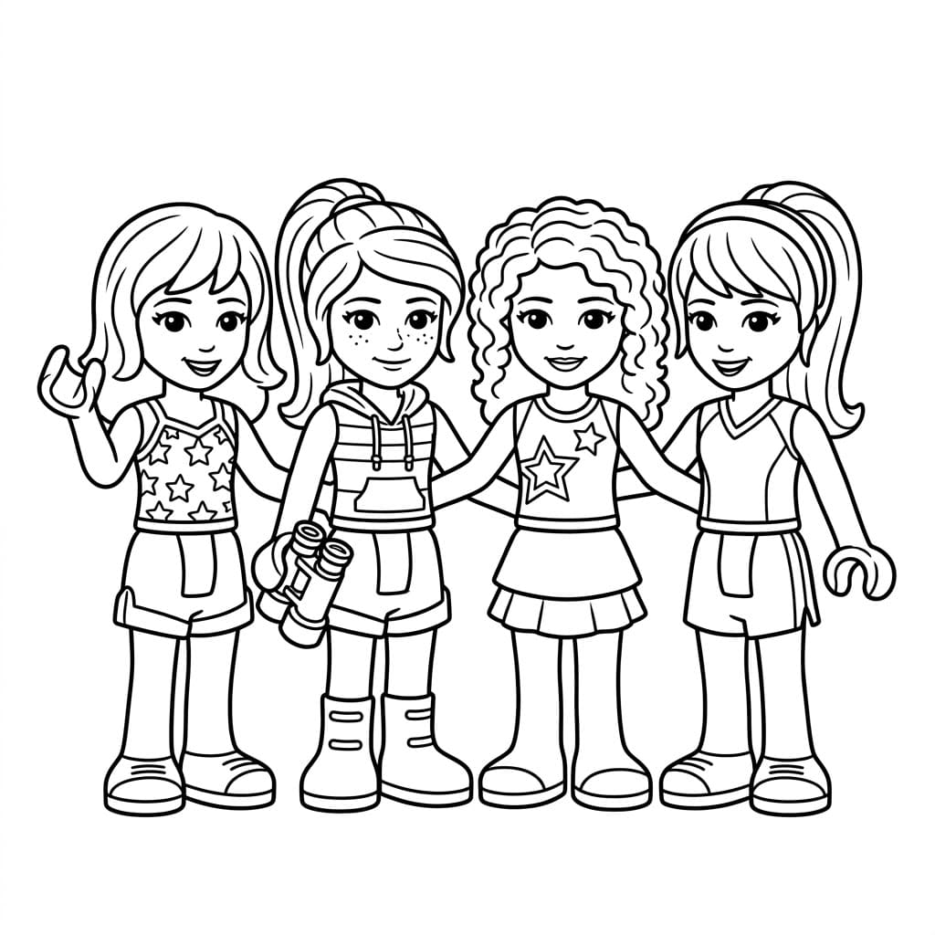 أصدقاء ليغو تلوين