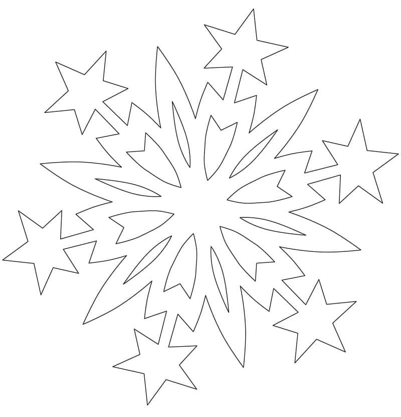 نجوم عيد الميلاد ندفة الثلج تلوين