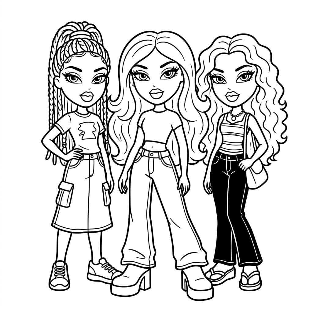 نجوم الموضة تلوين