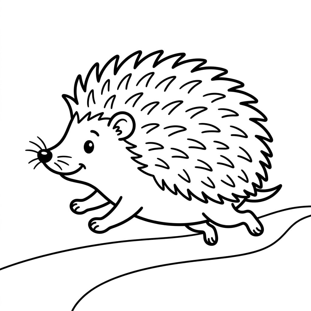 قنفذ مرحب تلوين