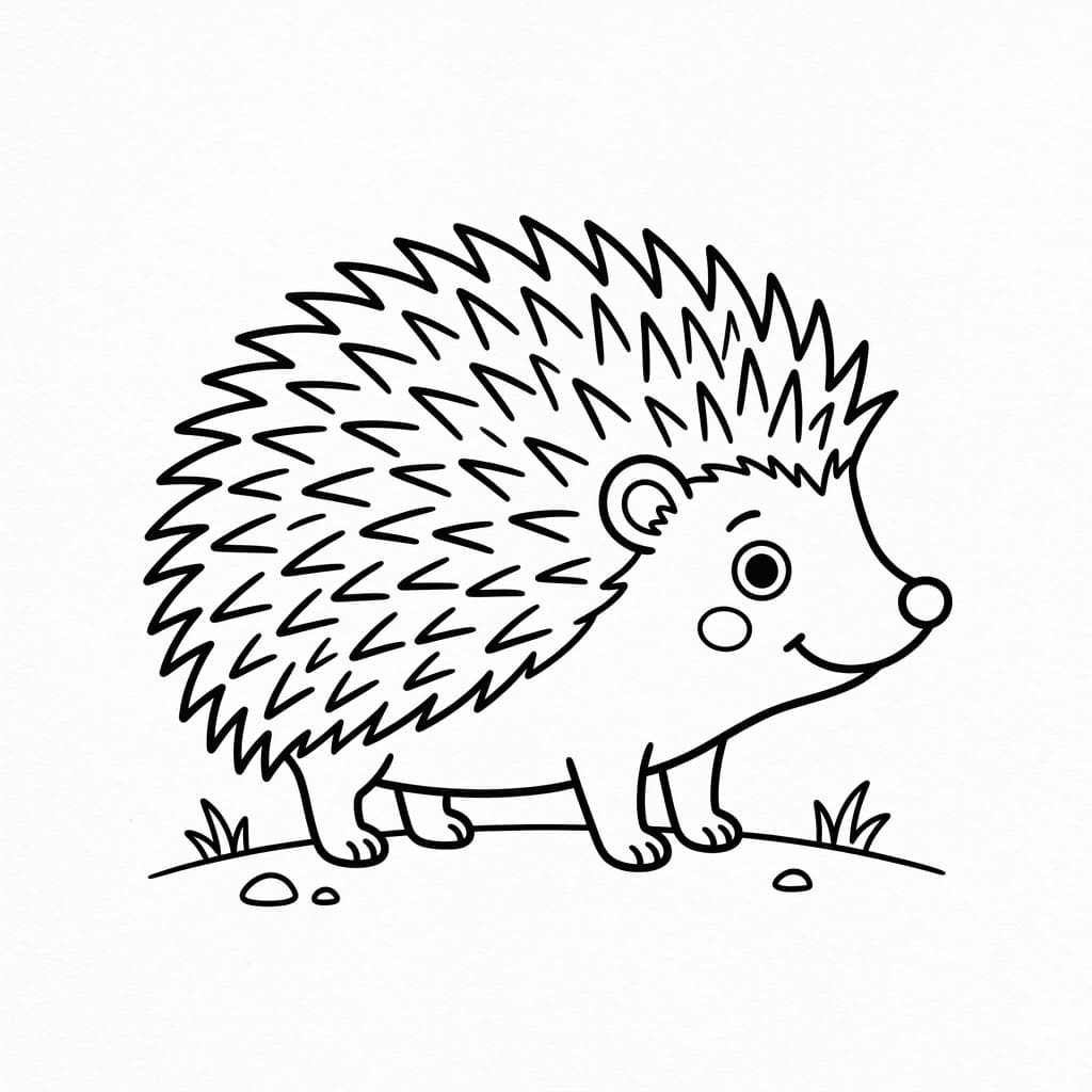 قنفذ مرح تلوين