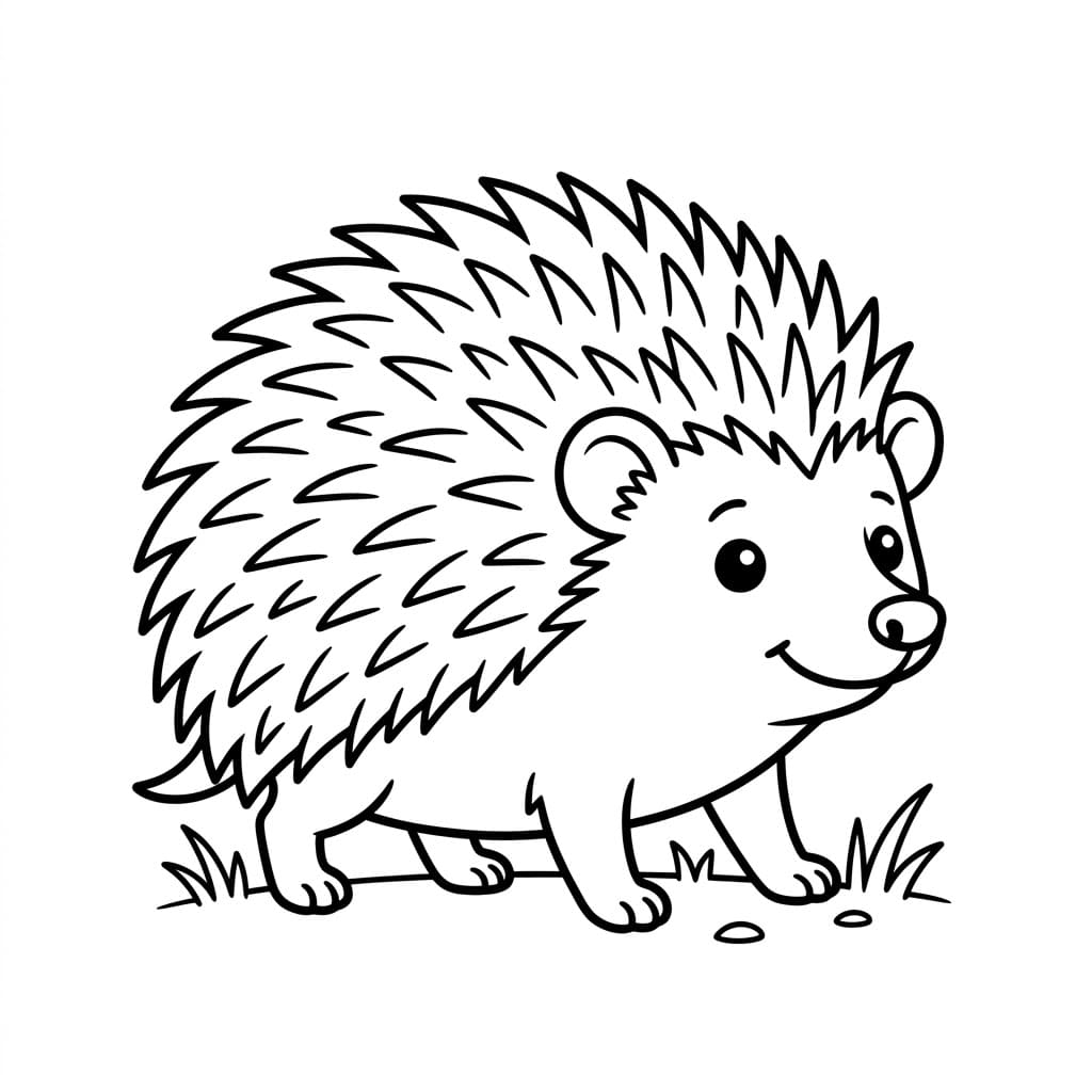 قنفذ ظريف تلوين