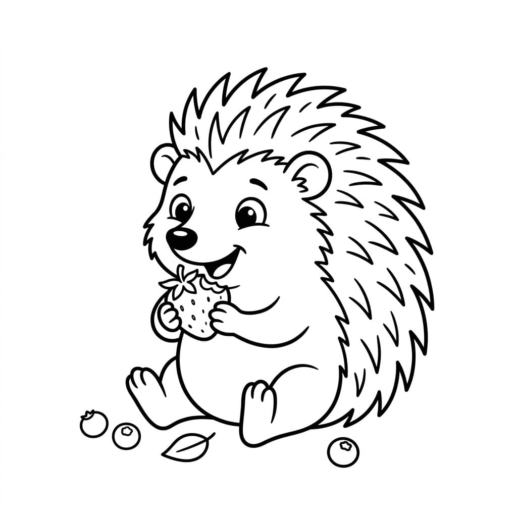 قنفذ جميل تلوين