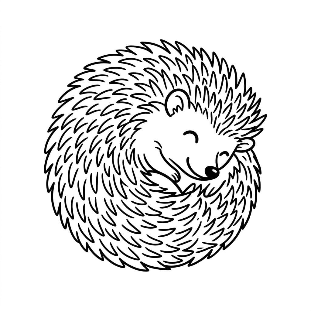 قنفذ ذكي تلوين