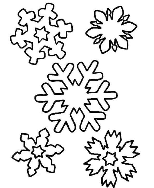 رقاقات ثلج سهلة تلوين