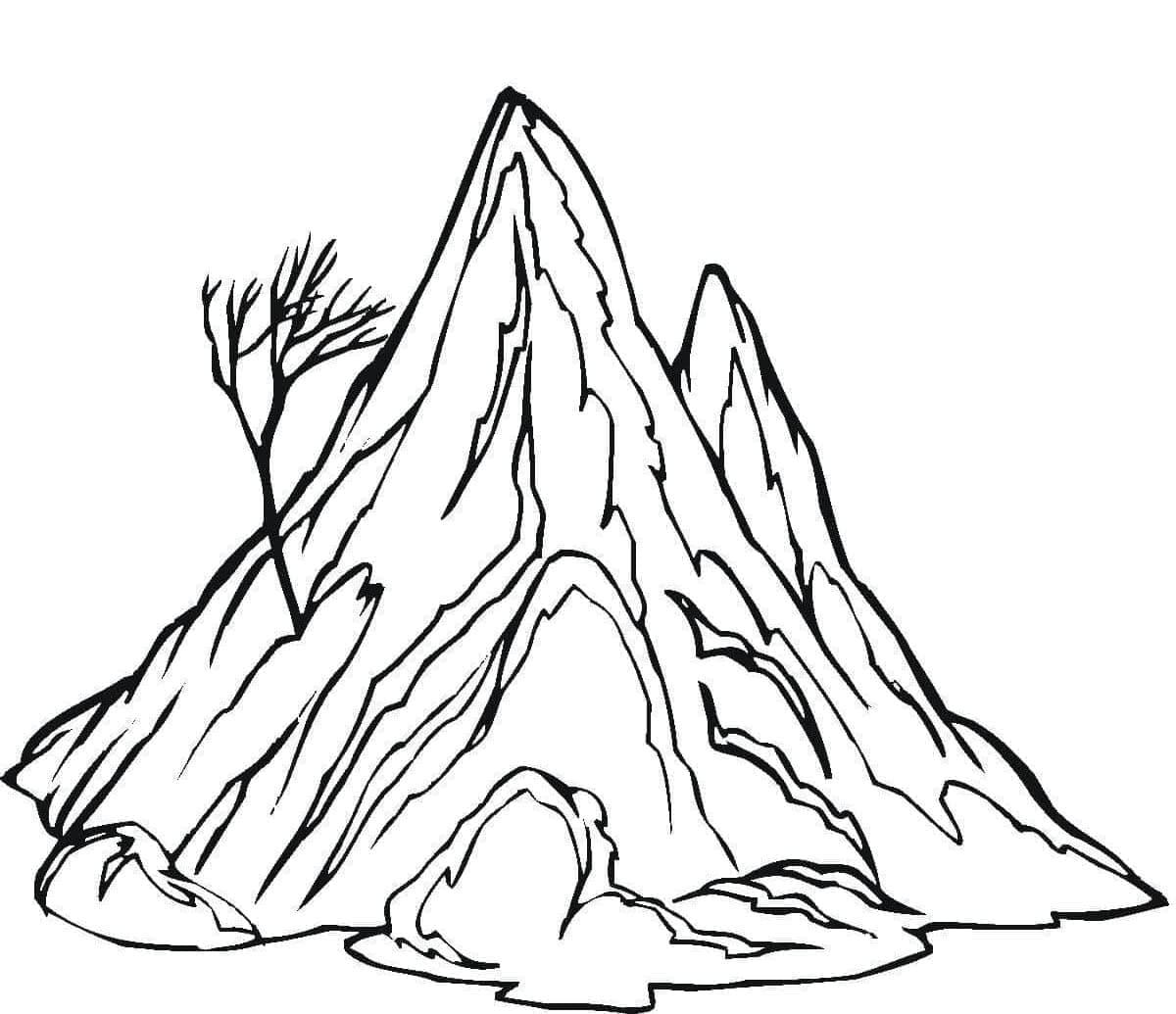 رسم الجبال مجاناً تلوين