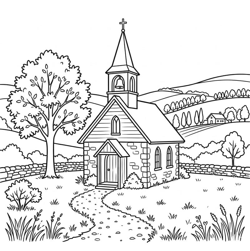 صباح الأحد المشمس تلوين