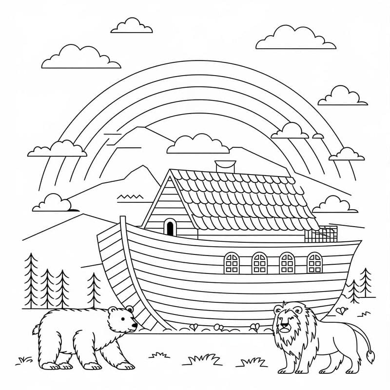 سفينة نوح المذهلة تلوين