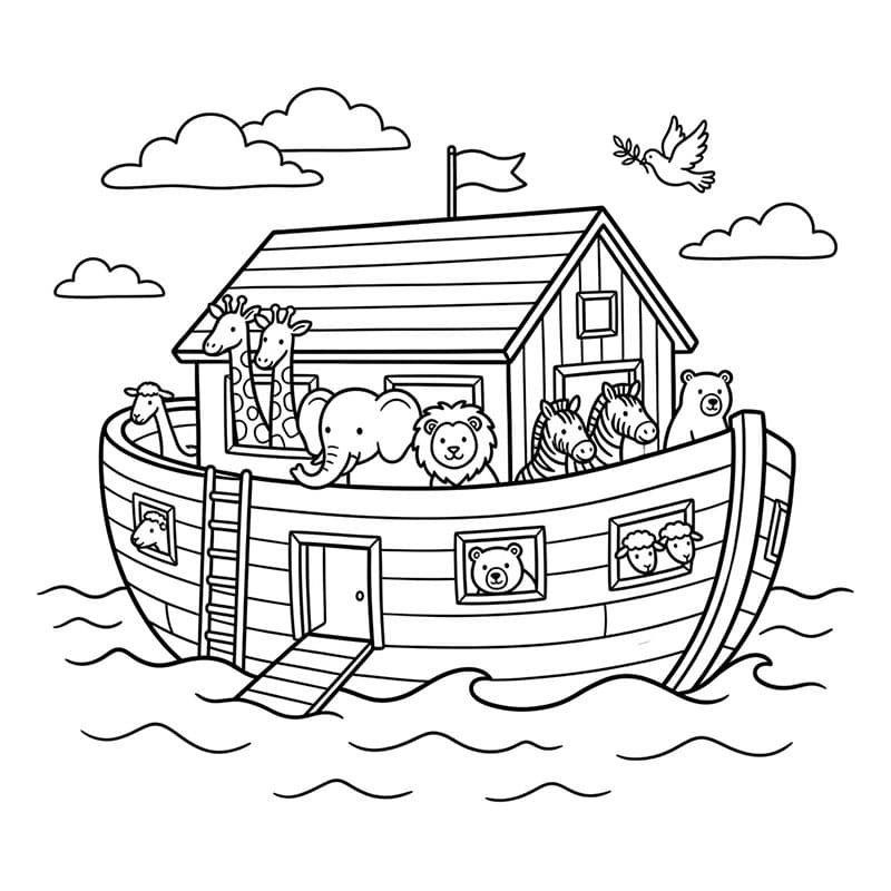 سفينة نوح تلوين