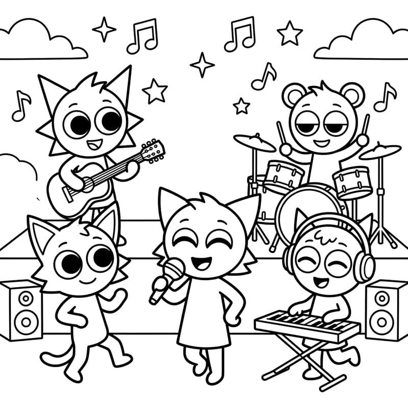 سبرونكي للأطفال تلوين