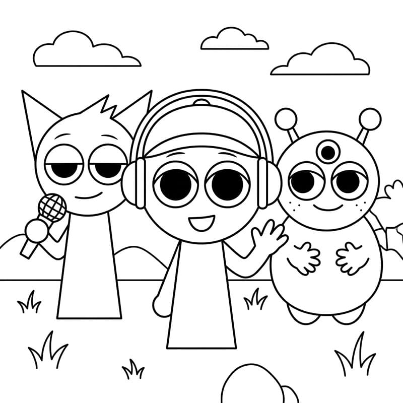 سبرونكي للأطفال مجاناً تلوين