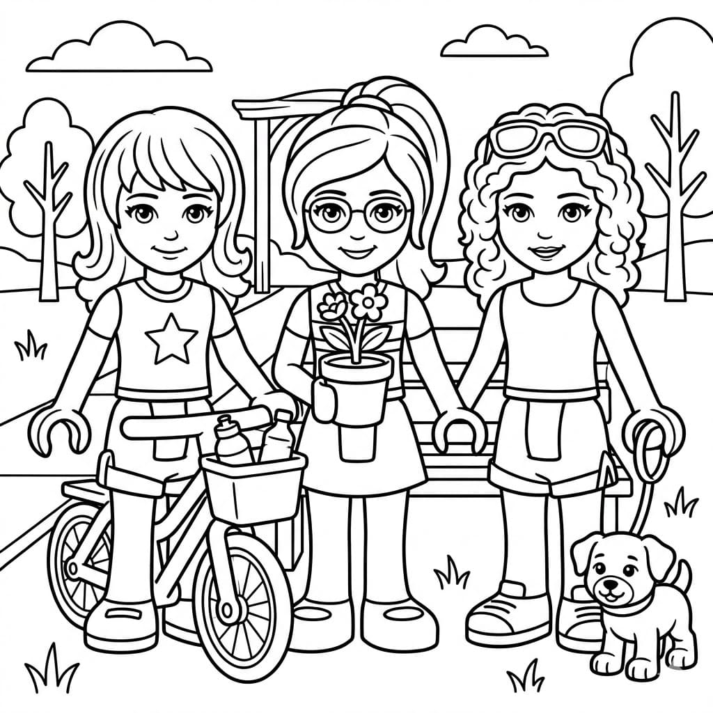 شخصيات أصدقاء ليغو الجميلة تلوين